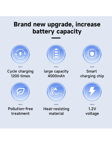 Baterías recargables C Ni-MH 4000mAh Palowextra - Paquete de 6