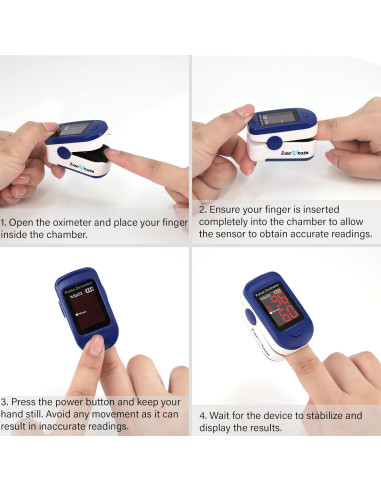 Oxímetro de Pulso Zacurate 500BL con Baterías Incluidas