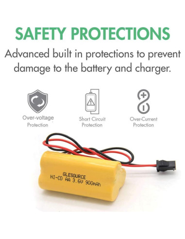 Batería Ni-Cd 3.6V 900mAh GLESOURCE para luces de emergencia