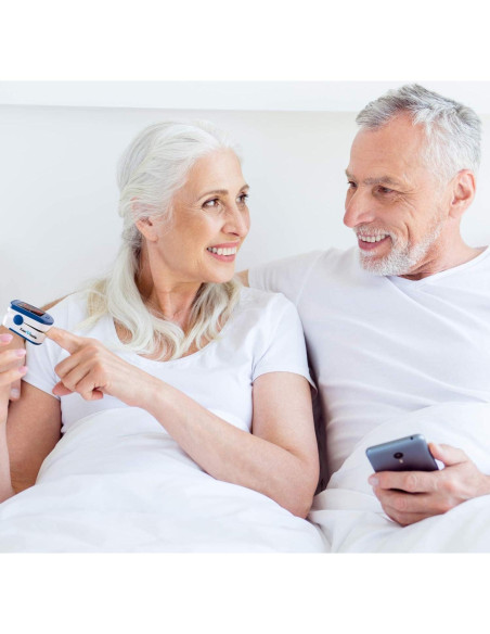 Oxímetro de Pulso Zacurate 500BL con Baterías Incluidas