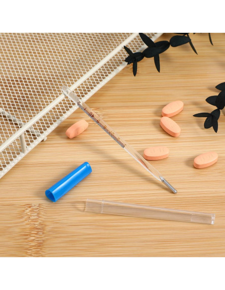 Termómetro de vidrio oral MAGICLULU 12.5cm lectura rápida