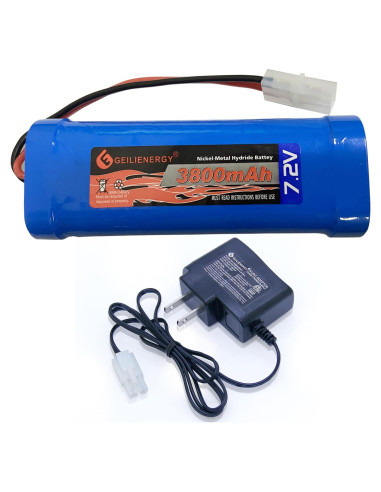 Batería NiMH 7.2V 3800mAh GEILIENERGY + Cargador Tamiya