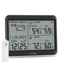 Estación Meteorológica DreamSky Inalámbrica con Reloj Atómico