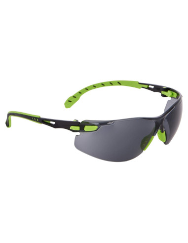 Gafas de Seguridad 3M Solus 1000 Lente Gris Marco Verde/Negro