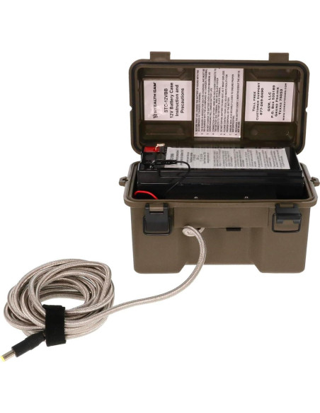 Kit de Caja de Batería 12V Stealth Cam para Cámaras de Caza