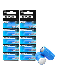 Batería 2CR1/3N 6V 170mAh Lfeeuiaty para Collares de Perro - Paquete de 10