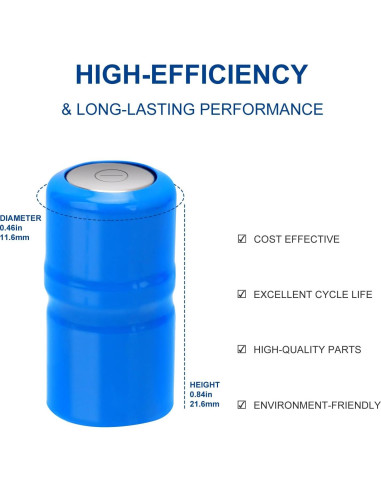 Batería 2CR1/3N 6V 170mAh Lfeeuiaty para Collares de Perro - Paquete de 10