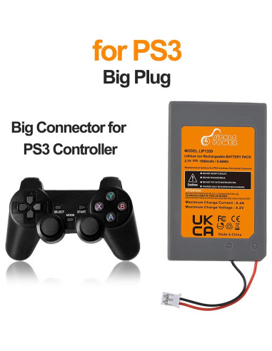 Baterías Recargables Pickle Power LIP1359 para PS3 - 2 Unidades