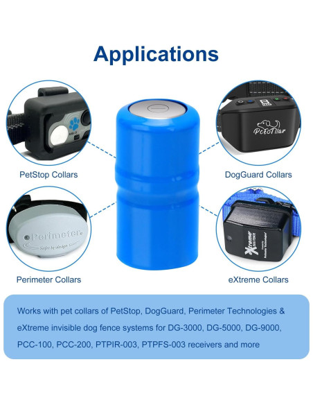 Batería 2CR1/3N 6V 170mAh Lfeeuiaty para Collares de Perro - Paquete de 10