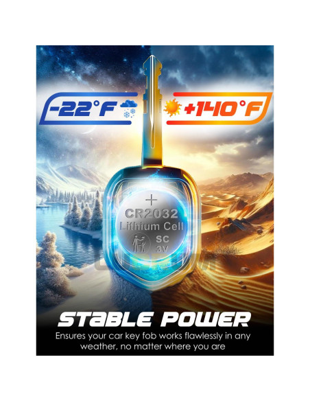 Baterías CR2032 Lucrum para Llave Buick - Paquete de 2
