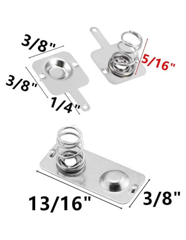 Resortes de Batería Cutelec 12 Pares Conversión AAA Niquelado