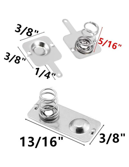 Resortes de Batería Cutelec 12 Pares Conversión AAA Niquelado