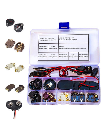 Kit de Soportes de Batería JTSNERU para DIY - 24 Piezas