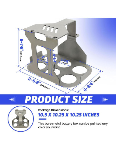 Soporte de Caja de Batería Kojem Optima Grupo 34/78 Metal