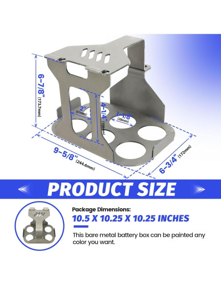 Soporte de Caja de Batería Kojem Optima Grupo 34/78 Metal