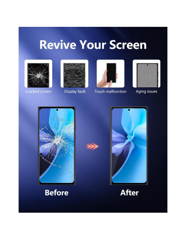 Pantalla OLED JQYDZH para Samsung Note 10 Plus con Marco