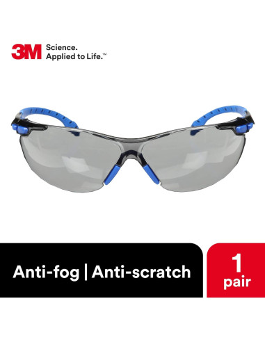 Gafas de Seguridad 3M Solus 1000 Lente Gris Anti-Niebla