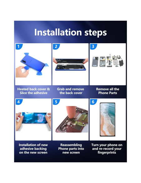 Pantalla OLED JQYDZH para Samsung Note 10 Plus con Marco