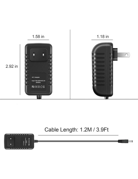 Adaptador AC J-ZMQER para Cargador de Batería Li-ion BC-02