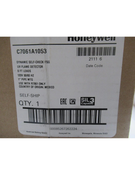 Detector de Llama Ultravioleta Honeywell C7061A1053 120V