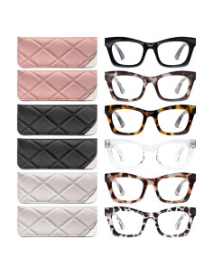 Gafas de Lectura CCVOO Oprah 6 Paquete Luz Azul 1.75x