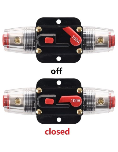 Interruptor Automático ANJOSHI 100A para Audio de Auto 12V-24V