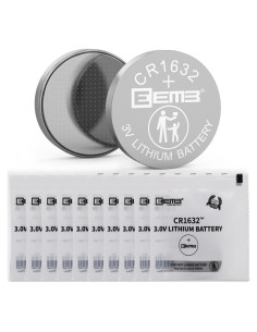 Paquete de 10 Baterías de Litio EEMB CR1632 3V 120mAh