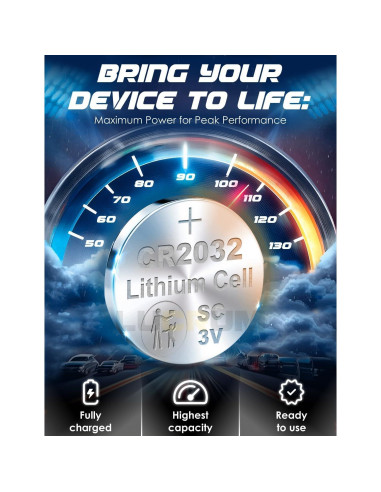 Batería CR2032 Lucrum 2-Pack para Control Remoto Liftmaster