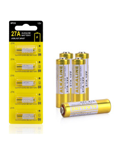 Baterías A27 12V Alcalinas Kunying - Paquete de 5 Unidades