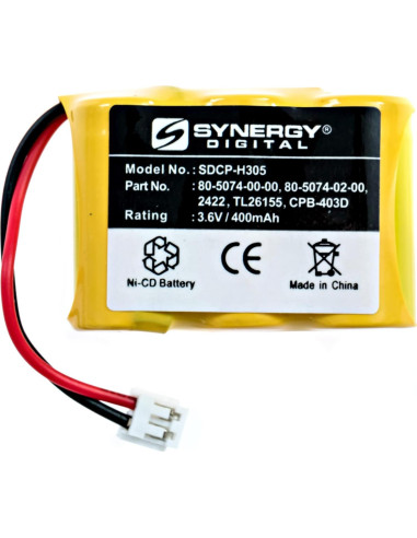 Batería Inalámbrica Synergy Digital 3.6V 400mAh para Teléfono