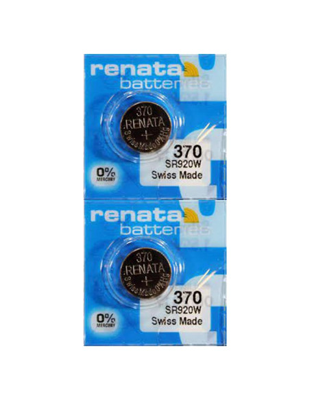Baterías de Óxido de Plata Renata 370 SR920W - 1.55V (2 Unidades)
