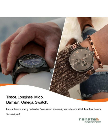 Baterías de Óxido de Plata Renata 370 SR920W - 1.55V (2 Unidades)