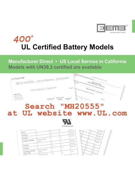 Baterías de Litio EEMB CR2450 - Paquete de 20 Unidades 650mAh