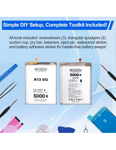 Batería Reemplazo Samsung Galaxy A13 5G 5000mAh + Kit Herramientas