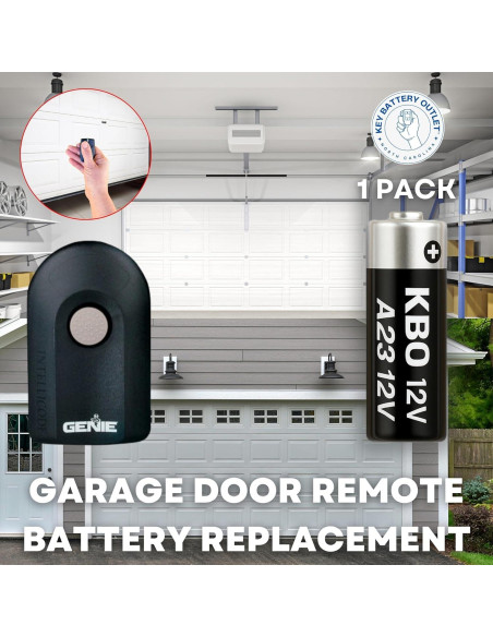 Batería A23 Alcalina 12V para Abridor de Puerta de Garaje