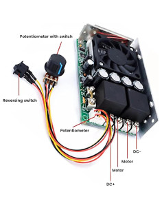 Controlador de Velocidad de Motor DC Carkee 10-50V 100A 5000W 2