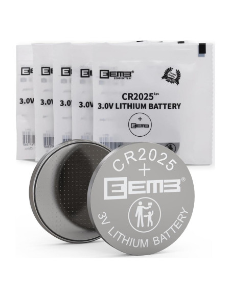 Baterías de Litio EEMB CR2025 Paquete de 5 Unidades 3V