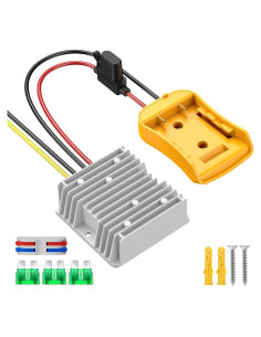 Convertidor de Voltaje 20V a 12V 20A Azocek - Adaptador Batería