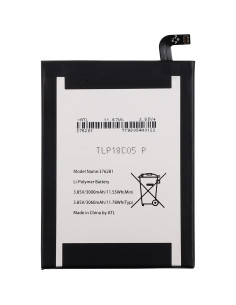 Batería de Reemplazo Duotipa TLP18C05 para Wiko 376281 3060mAh 2