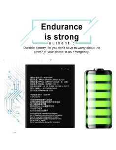 Batería de Reemplazo DDONG Li3822T43P4h736040 para ZTE 2