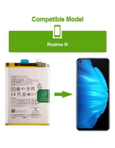 Batería de Reemplazo BLP911 para Realme 9i 5000 mAh