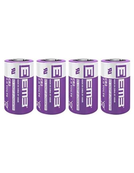 Baterías CR2 EEMB Paquete de 4 Baterías Litio 3V 850mAh