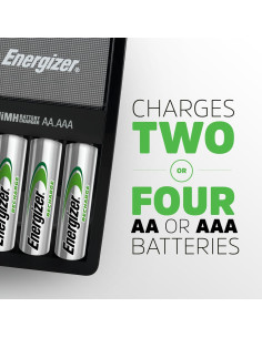 Cargador Energizer Value para Baterías Recargables AA/AAA NiMH 2