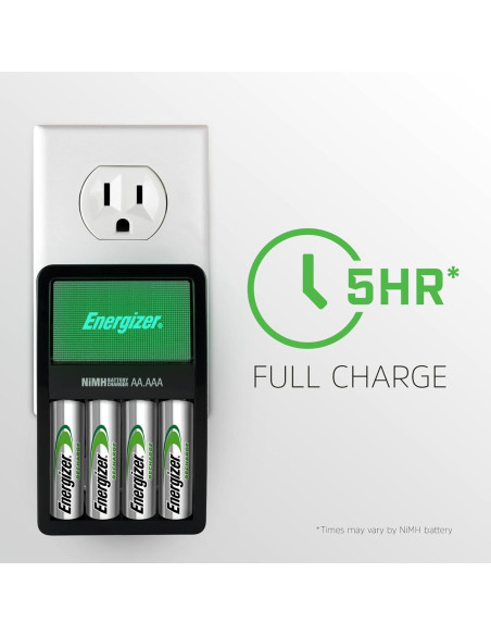 Cargador Energizer Value para Baterías Recargables AA/AAA NiMH