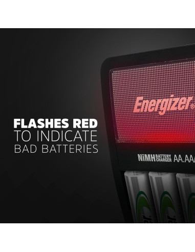Cargador Energizer Value para Baterías Recargables AA/AAA NiMH