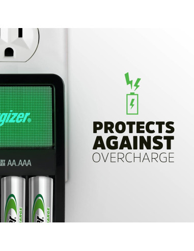 Cargador Energizer Value para Baterías Recargables AA/AAA NiMH