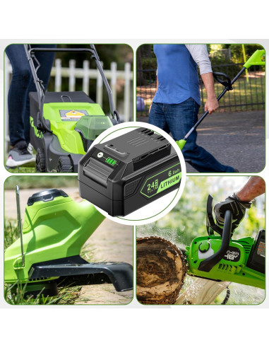 Batería de Litio 24V 6.0Ah Greenworks MAX LB24A020
