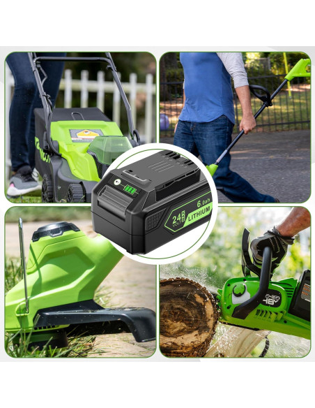 Batería de Litio 24V 6.0Ah Greenworks MAX LB24A020