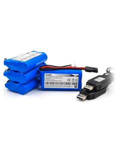 Batería recargable Li-ion 7.4V 1500mAh elxjar 4-Pack