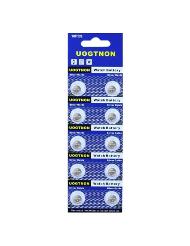 Batería de Reloj 379 SR521SW UOGTNON Paquete de 10 Unidades